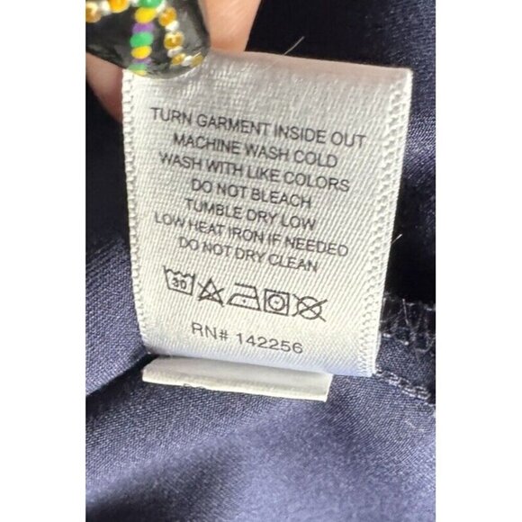 Figs Women's Sz M Casma Technical Collection Navy Blue Scrub Top FW1100 - Picture 6 of 9